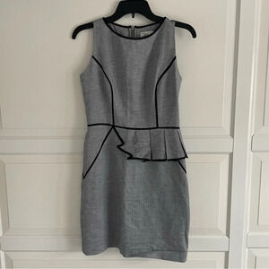 Millie linen blend tweed peplum sheath dress 30616